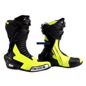 Confortable Top Grade En Cuir Moto Bottes D'équitation Hommes Mode Aventure Moto Chaussures Bottes - Product Image 2