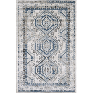Alfombra Turca de Lujo Hecha a Máquina Palmira 32x35 16 L Azul L Gris Premium para Sala de Estar del Fabricante de Gaziantep - Product Image 1