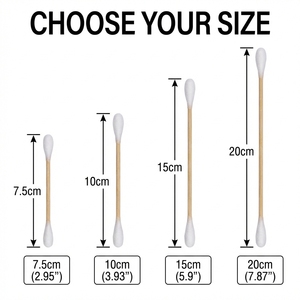 Tek Kullanımlık Steril Medikal Pamuklu Çubuklar, Klinik Ağız ve Boğaz Çubuğu İçin Fiber Uçlu Aplikatörler - Product Image 3