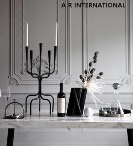 Bougeoir en fer à 5 bras fait à la main, support décoratif en fil métallique pour les cadeaux de fête d'anniversaire, la Saint-Valentin, Pâques - Product Image 3