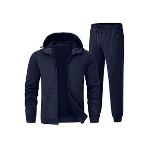 Vente en gros de pantalons de survêtement à capuche pour hommes 100% ensemble de 2 pièces en molleton de coton ensembles de jogging avec logo personnalisé survêtements pour hommes survêtements unisexes - Product Image 1