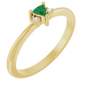 Anillo Stuller con Acentos en Oro de 14K y Rodio 72435:219P con Circonita como Piedra Principal para Compromiso, Boda o Regalo - Product Image 1