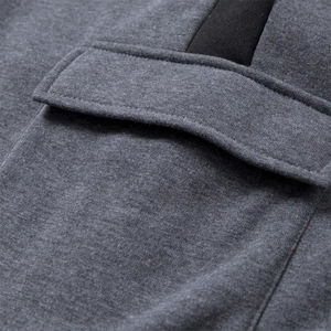 Ensembles de survêtements cargo pour hommes pantalon de jogging à fermeture éclair 2 pièces vêtements de sport de fitness et de course vêtements décontractés survêtement cargo - Product Image 4