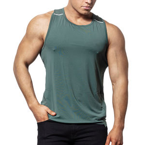 Wholesale Custom Logo Muscle Gym Wear Workout <b>Tank</b> <b>Top</b> Singlet Organic Cotton Quick Dry Breathable <b>Tank</b> <b>Tops</b> <b>Men</b> - Product Image 4
