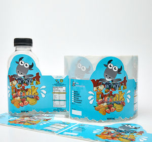 High Quality Custom Irregular Self Adhesive CMYK Waterproof Glossy Lamination Vinyl Beverage Bottle Roll Label Stickers