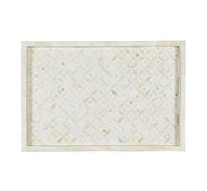 STAR CRAFTS INDIA Juego de bandeja de servicio rectangular con incrustaciones de hueso hechas a mano de diseño elegante con una calidad increíble Fabricado EN LA India - Product Image 2