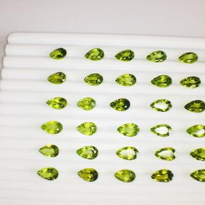 ลูกแพร์เพอริดอตธรรมชาติจากบราซิลกำเนิด AAA ความแวววาวที่มีสีที่ยอดเยี่ยมเป็นเอกลักษณ์และสวยงามสำหรับการทำเครื่องประดับ - Product Image 1