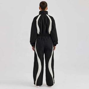 Chándal de mujer con logotipo personalizado, novedad, OEM, mejor servicio, conjunto con cremallera a prueba de viento, venta al por mayor, buena alta calidad para mujer - Product Image 4