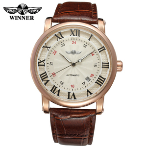 Montre Uhren pour hommes, tout nouveau design, montres-bracelets automatiques en or rose de Guangzhou, marché de gros - Product Image 4