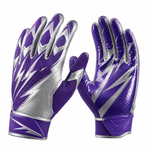 Guantes de Fútbol Americano para Receptor, Ofrecen Control de Balón Mejorado, Construcción Flexible y Ajuste Cómodo para Receptores y Jugadores de Habilidad - Product Image 4