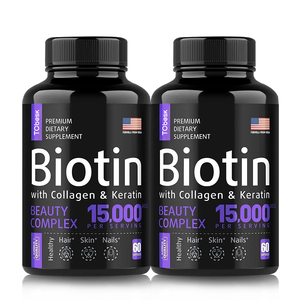 Biotina collagene e cheratina capsule per adulti e adolescenti integratore alimentare per sostenere la salute della pelle e migliorare l'immunità - Product Image 3