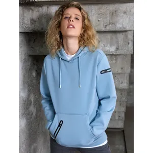 Felpa con Cappuccio Interlock Sostenibile da Donna per Merchandising Promozionale - Product Image 1