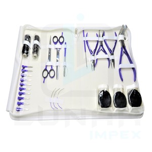 Pince d'extension de cheveux personnalisée, prix d'usine Direct, couleur lavande, Kit d'outils avec étiquette de marque gratuite - Product Image 1