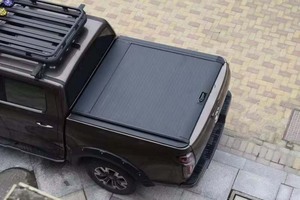Couverture de benne de camion rétractable en alliage d'aluminium, étanche, avec verrou de hayon pour <span class=keywords><strong>Silverado</strong></span> RAM, sans perçage - Product Image 2