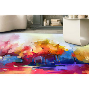 Tapis imprimé vibrant, tapis mural, tapis de décoration de bureau, tapis cadeau, tapis en chenille - Product Image 1