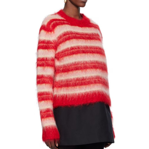 Pull décontracté pour femme en polyester/coton, col rond, qualité supérieure, respirant, anti-froissement, logo personnalisé sur le devant, hiver - Product Image 2