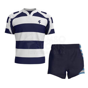 Ensemble d'uniformes de rugby professionnel de la saison 2025-2026 Vêtements de football respirants imprimés par sublimation personnalisée de haute qualité pour garçons - Product Image 5
