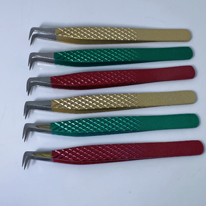 Pinzas de volumen de 90 grados, aplicador de extensión inclinada de acero inoxidable, venta completa personalizada - Product Image 3