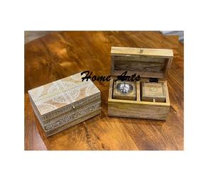 Brûleur Dukhoor de forme ronde de qualité supérieure Brûleur Mabkhara Oud en bois fait à la main pour l'usage de parfum d'hôtel à la maison - Product Image 2