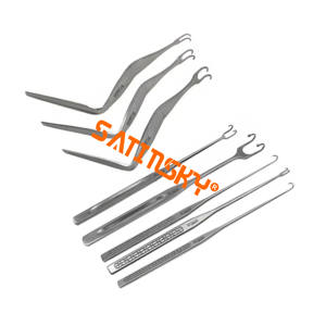 Instrument à double paupière Rétracteur de paupière Pochette à double dent Rétracteur nez intégré Cosmétique Fabriqué avec AISI 420 - Product Image 2