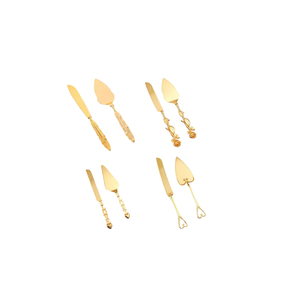 Juego de servidor de pastel de latón de diseño moderno de lujo con Servidor de pastel con mango de Latón chapado en oro pulido brillante hecho a mano - Product Image 6