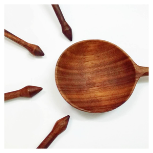 ช้อนไม้ทำด้วยมือเป็นมิตรต่อสิ่งแวดล้อมปรับขนาดและโลโก้ได้เหมาะสำหรับเป็นของขวัญในห้องครัวหรือใช้ช้อนไม้ส่งเสริมการขาย - Product Image 4