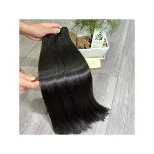 Extensión de cabello humano Remy, máquina de trama, 100%, costura, doble trama