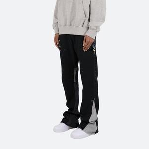 Custom Dept Men's High Quality Gallery Casual Flared <b>Jogger</b> Track Pants Elastic Waistband Mens <b>Stacked</b> Sweatpants for Men - Product Image 3