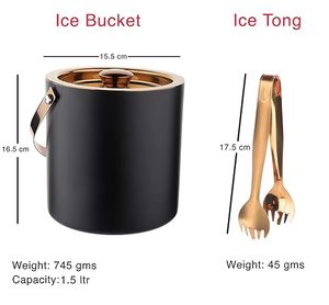 Best Quality Metal Brass Hammered Stainless Steel Beer <b>Ice</b> <b>Buckets</b> for Barware Handmade Wine Cooler - Product Image 2