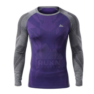 New Season <b>Men</b> Compression <b>Shirt</b> Long Sleeve Athletic Sportswear Quick Dry <b>Stretch</b> Fit Eco-Friendly Spandex/Polyester Workout - Product Image 5