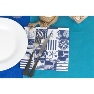 Servilletas Nutico Print Point-to-Point de 40x40cm, 600 Unidades, B2B - Product Image 1