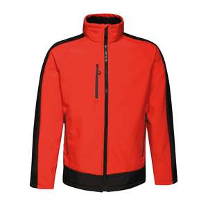 Chaqueta Softshell de Contraste para Hombre, Uniforme de Trabajo, Cuello Alto, Cortavientos, Tela Imprimible, Venta al por Mayor Directa de Fábrica - Product Image 5