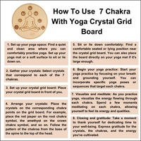 Plaque de méditation Bouddha en MDF de 6 pouces, grille de cristal 7 chakras, gravure spirituelle, panneau de recharge énergétique, panneau mural, boîte Feng Shui
