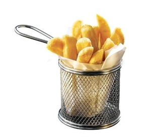 Hot Sale Stainless Steel <b>Mesh</b> Fry Server Basket, Stainless steel fry basket, <b>Mesh</b> serving basket, Fry basket server - Product Image 1