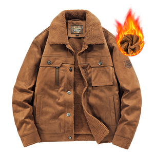 Veste bomber d'hiver tendance en gros, vente chaude, sur mesure, veste en polaire décontractée pour hommes, parkas chaudes, vestes grandes tailles, vêtements d'extérieur, manteau épais - Product Image 6