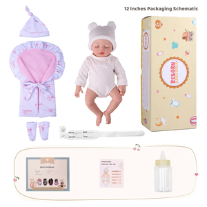 สินค้ามาใหม่2025ตุ๊กตาเด็กแรกเกิด <span class=keywords><strong>Ivan</strong></span> 12 "/16" เต็มตัวทำจากซิลิโคนสำหรับนอนเด็กทารกเหมือนจริงตุ๊กตาเด็กแรกเกิดของขวัญสำหรับเด็ก - Product Image 4