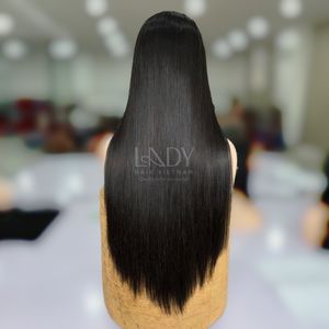 Pelucas muy sedosas Cabello crudo real 100% Cabello humano vietnamita Hueso Recto Peluca de cierre de color natural - Product Image 2