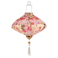 Mid-Autumn Stoff laterne für Gartenfest Urlaub Retro hängende Seiden laterne im Freien antike orientalische Laternen
