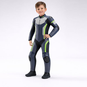 Combinaison de course de moto pour enfants, tenue de protection complète, équipement de moto léger, durable et confortable pour les aventures en plein air - Product Image 4