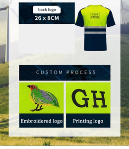 High Visibility Safety Work Shirts Summer Breathable Work T Shirt Reflective T-shirt Quick Dry Hi Vis Shirts Large XXXL - Product Image 5