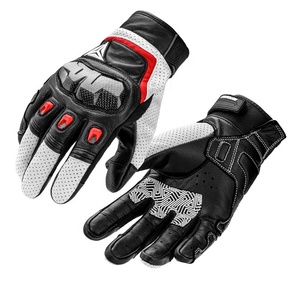 Gants en cuir de moto pour hommes avec articulation dure, écran tactile complet-équitation, course, cyclisme, escalade Motocross - Product Image 5