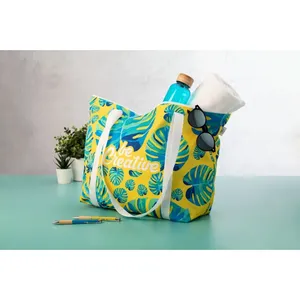 Sac de plage promotionnel écologique SuboShop Playa Zip pour gadgets - Product Image 3