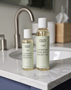Aceite de Baño y Cuerpo ABCo Lavender Sage, Aceite Hidratante Botánico Calmante (4 oz) - Product Image 5