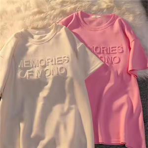 Tendance T-shirt à manches courtes T-shirt en coton pour femme T-shirt à col rond classique en coton pour femme au meilleur prix T-shirt - Product Image 5