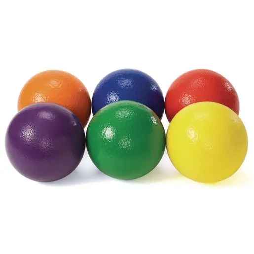 Palla Dodge Ball rivestita in PU personalizzata all'ingrosso a basso rimbalzo palla Fitness Kickball Handball per giochi per parchi giochi forniture per feste