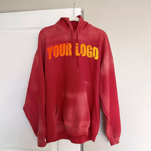 Prince Industry Hommes Sunfade Hoodies Personnalisé Haute Qualité Coton 500gsm Lourd Polaire Pull Surdimensionné Hoodies Unisexe - Product Image 4