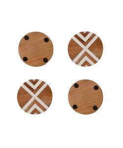 Elegant Resin & Wood Handmade <b>Coaster</b> Set Premium <b>Drink</b> <b>Coasters</b> for Dining & Kitchen Home Decor - Product Image 1