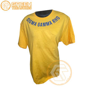 Camiseta Personalizada de la Hermandad Femenina Sigma Gamma Rho, Algodón Jersey, Verano, Ecológica, Transpirable, Alta Calidad - Product Image 1