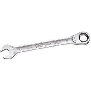 Llaves combinadas de torsión de boca abierta de grado industrial de 17 mm, llaves de carraca de acero cromado para bricolaje en sistema métrico 879fe, caja de 30 unidades - Product Image 1