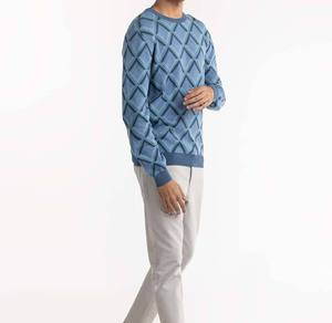 OEM Pull en tricot chaud et respirant de haute qualité, surdimensionné, en laine, pour hommes Chandails à col rond pour hommes - Product Image 3